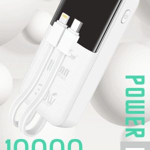 PD-209 Power Bank Fully compatible super charge power bank ⚡️⚡️  10,000 mAh Capacity  Quick & Safe [ 30W ] Charging  Type-C & Lightning Connectors