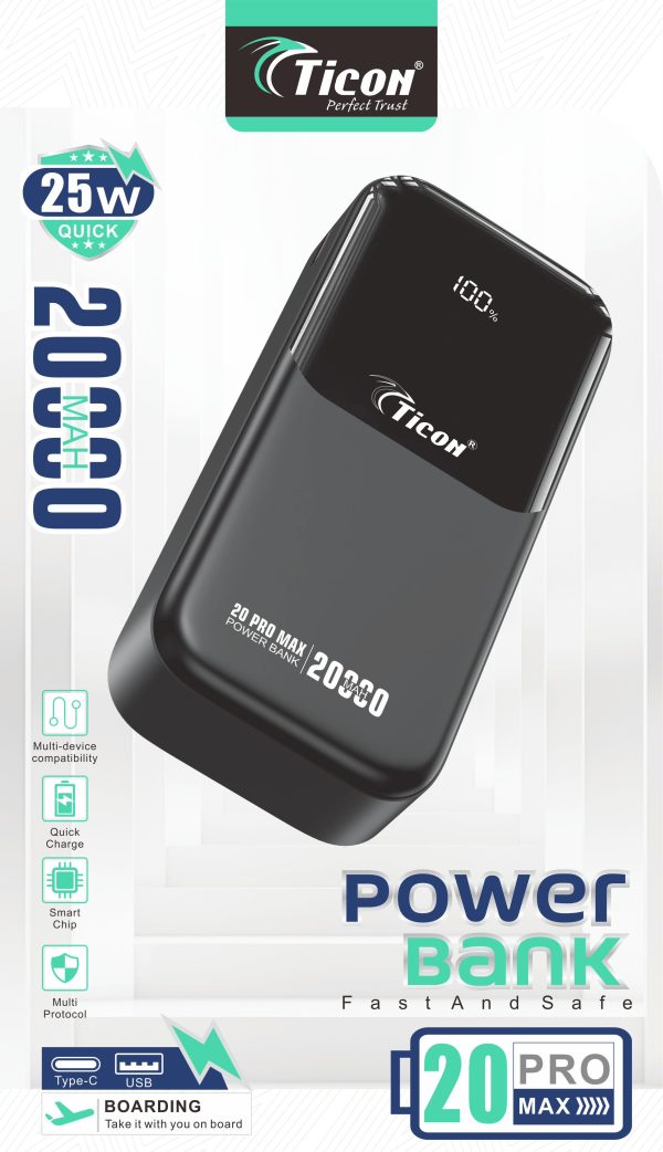 20,000 Mah PowerBank  Ticon