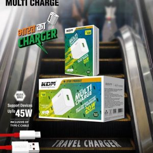 KDM KM-CH365 MULTI CHARGE (20W⚡️) BELIEVE SERIES